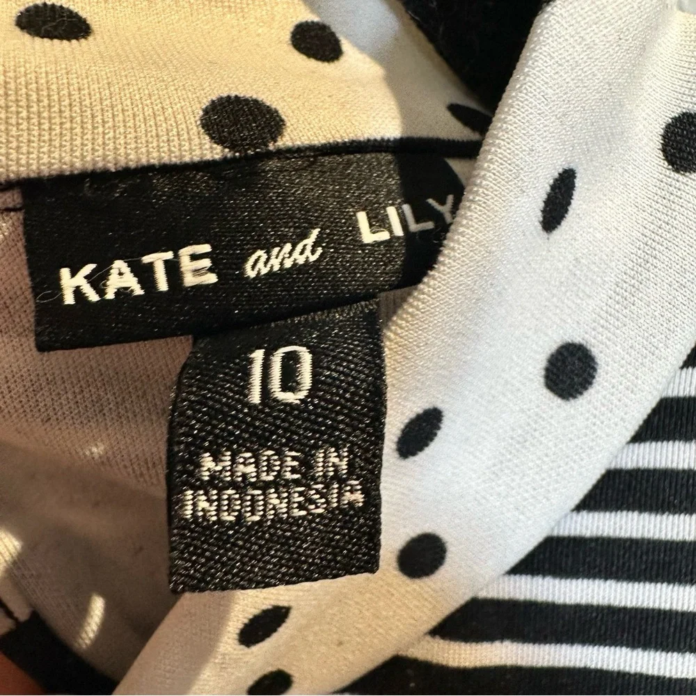 🎉Host Pick 🎉 Kate and Lily Black & White A-line Midi Dress - Picture 7 of 9